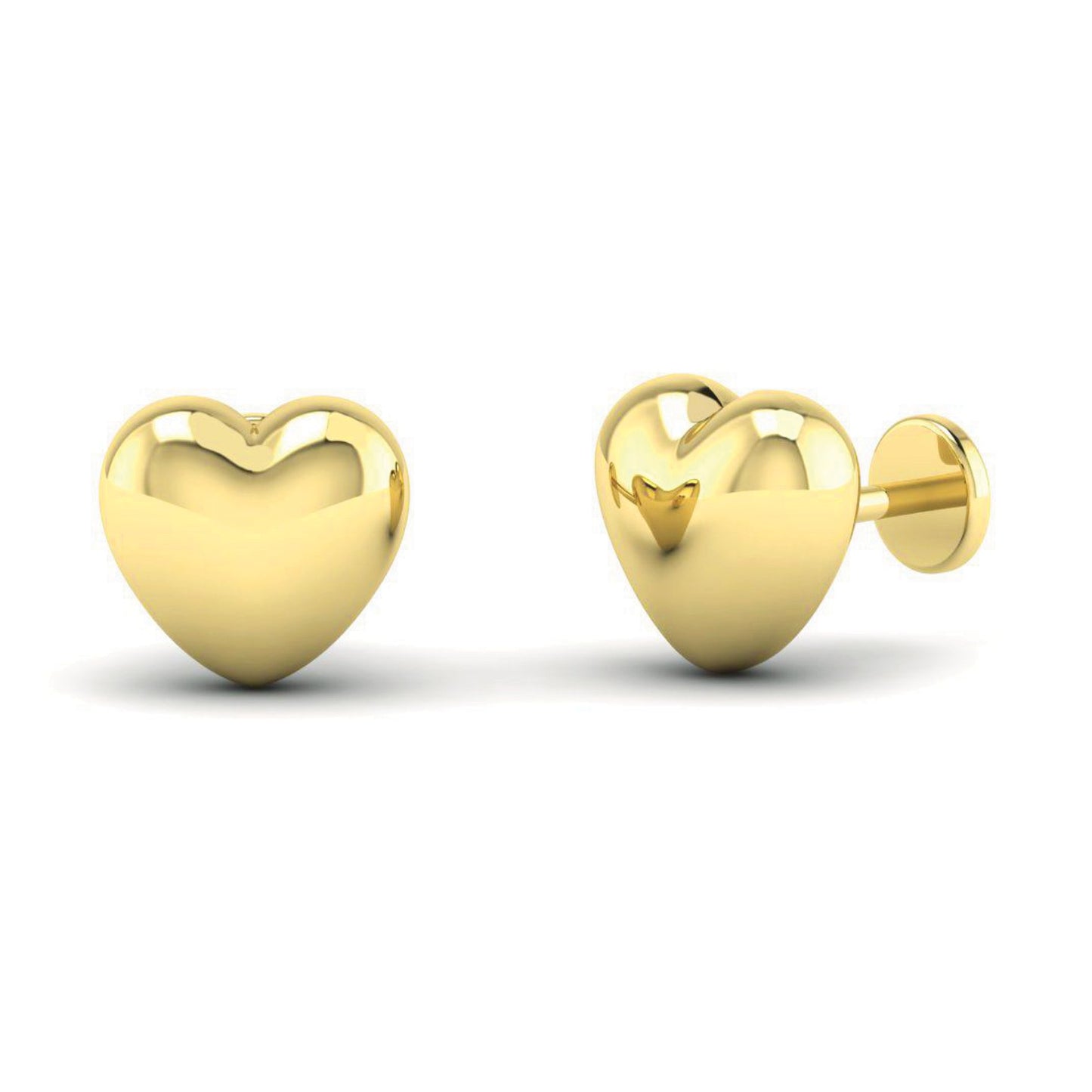 Heart of Gold Studs